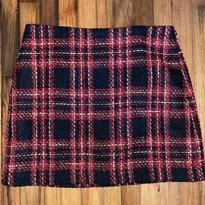 NWT LOFT plaid skirt